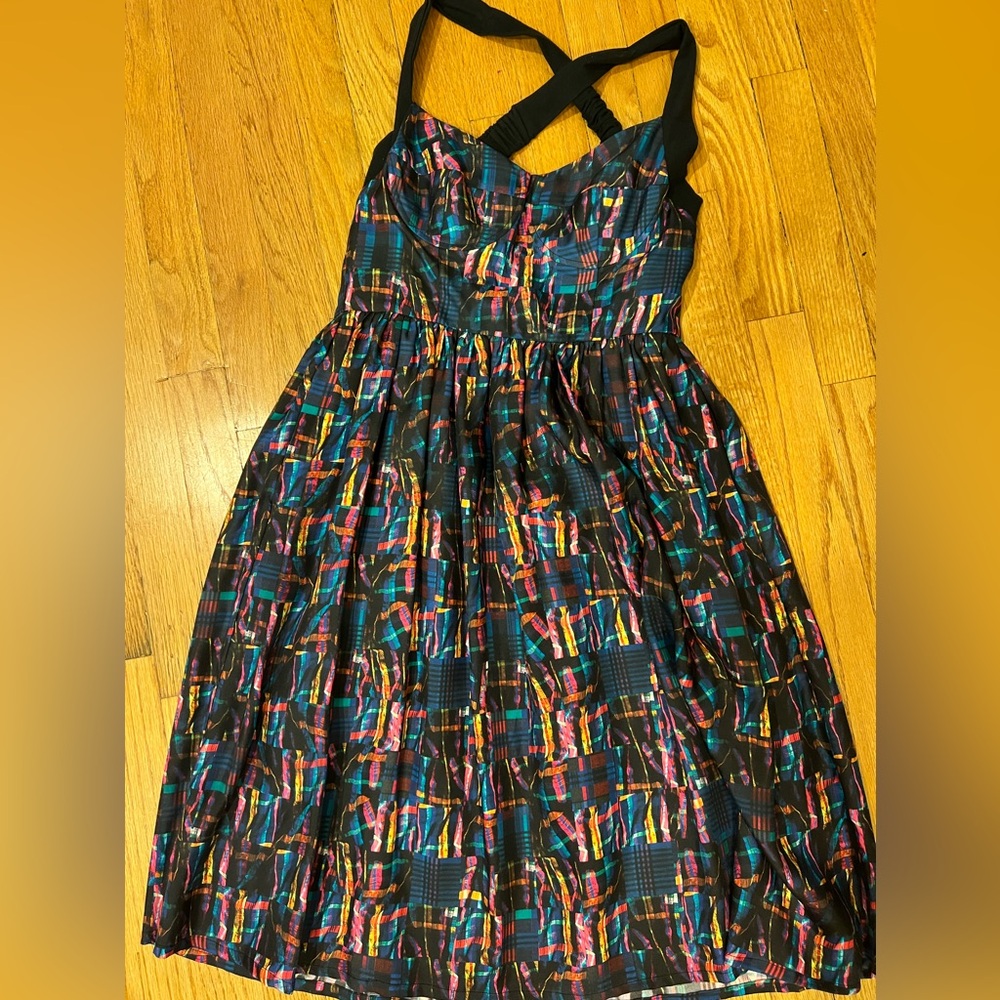Cynthia Rowley multicolor silk corset Dress